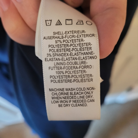 DRESS THE POPULATION Sz L Logan Dress Off the Shoulder Evening Gown Party Blue - Picture 3 of 6